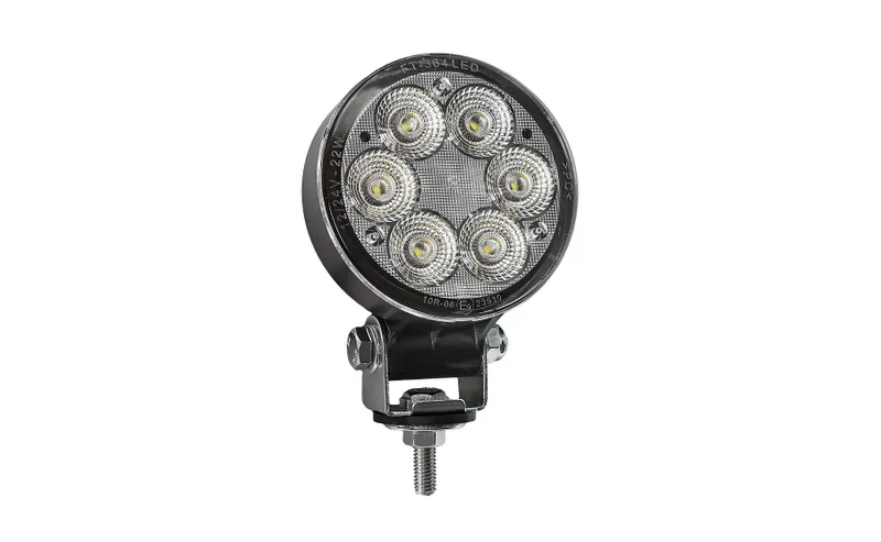 LED arbeidslys rund 2500lm, 22W, 12-24v, 1.5m. Kabel