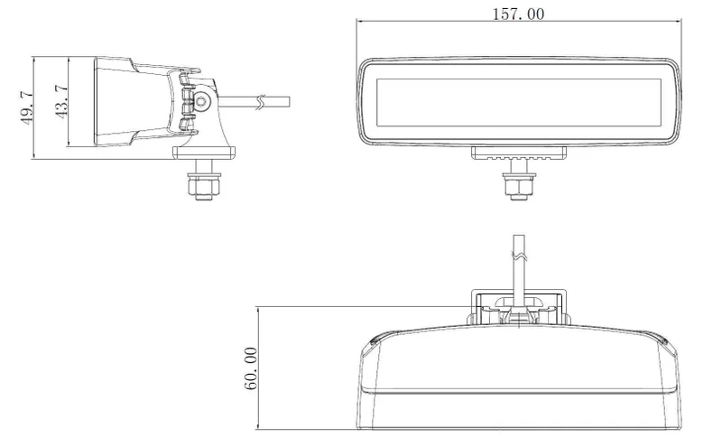 LED arbeidslys 2880 lumen | 30Watt | IP69K | Deutsch-kontakt - 4
