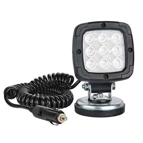 LED work light 1000 lumen on magnetic base 12-24v 3.0m curly cord