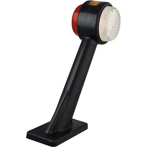 LED side marker light with angled stem Right 12-24v 20cm. cable