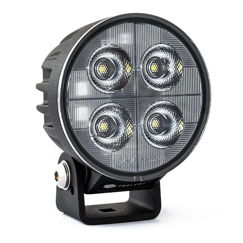 LED arbeidslys rund | 3800 lumen | 40Watt | innebygd kontakt | 9-36v