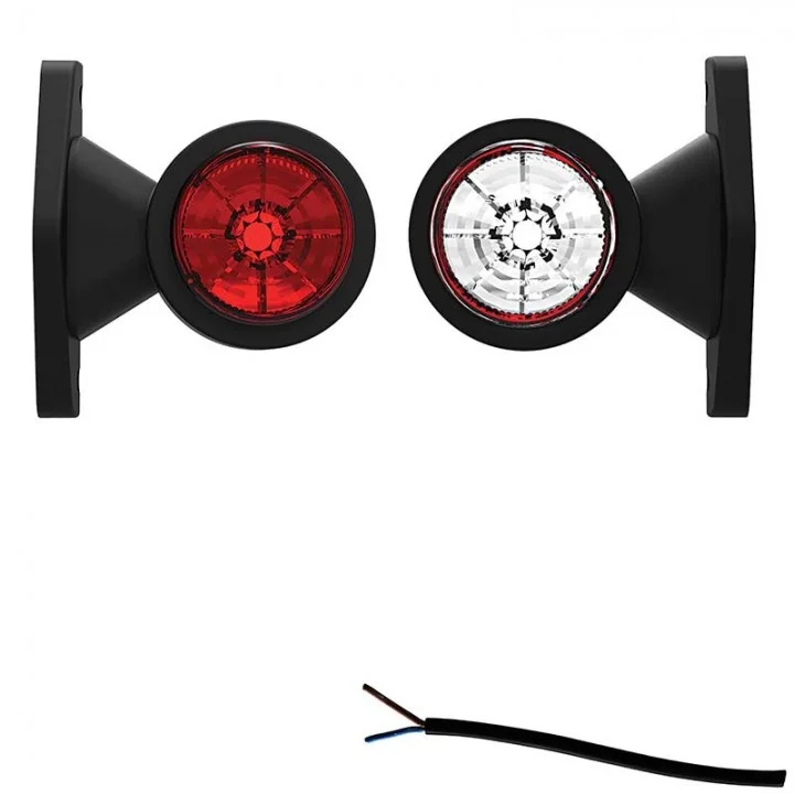LED side marker light with short stem 12-24v 20cm. cable