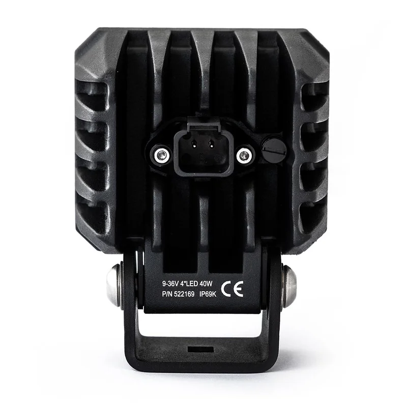 LED work light square | 3800 lumen | 40Watt | built-in connector | 9-36v - 5