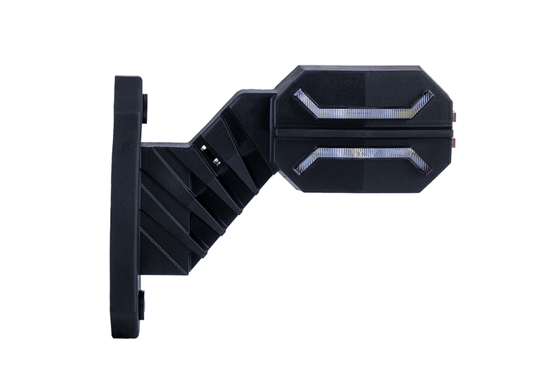 LED Wide beam lamp compact left 12-24v - 5