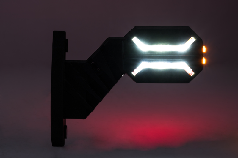 LED Wide beam lamp compact right 12-24v - 6