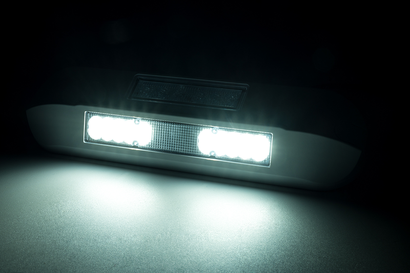 LED side arbeidslys + amber R65 blink, 6500K, hvitt hus 12-24v - 5