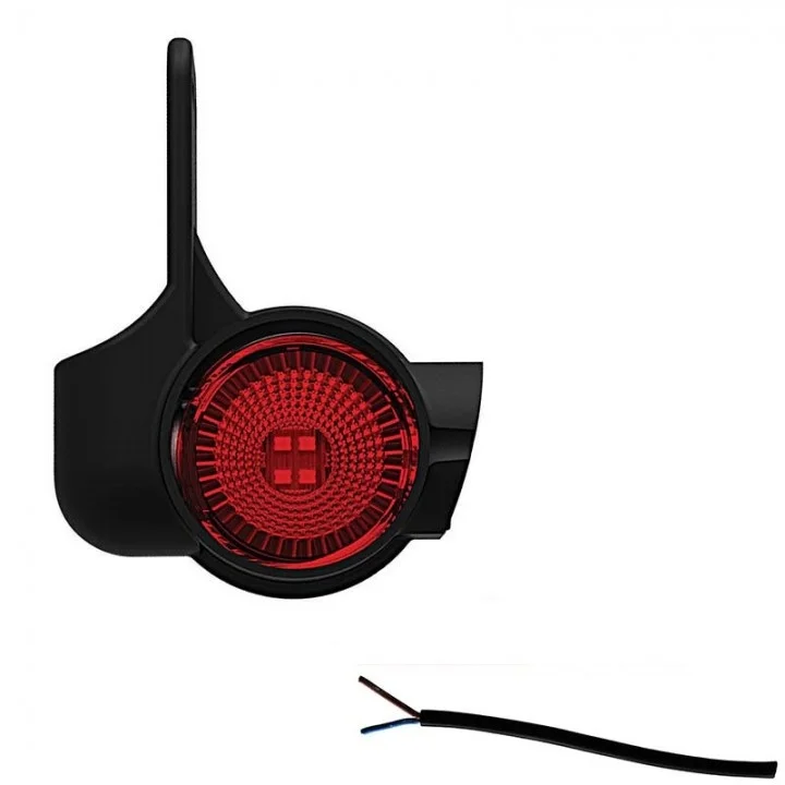 LED Sidomarkeringsljus med kort arm Höger 12-36V 20 cm kabel.