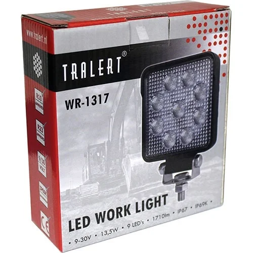 LED ECE-R23 Arbejdslys | IP69K | 1710 lumen | 13.5 watt | 9-30v - 7