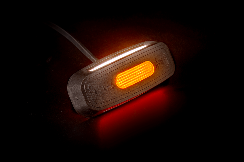 LED Sidomarkeringsljus kompakt (R/W/A) 12-24V 50cm kabel - 4