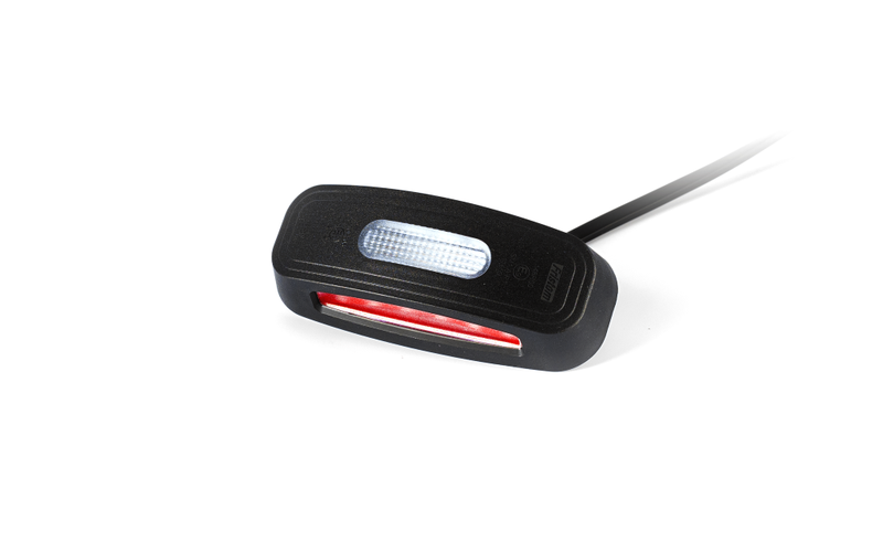LED Sidomarkeringsljus kompakt (R/W/A) 12-24V 50cm kabel