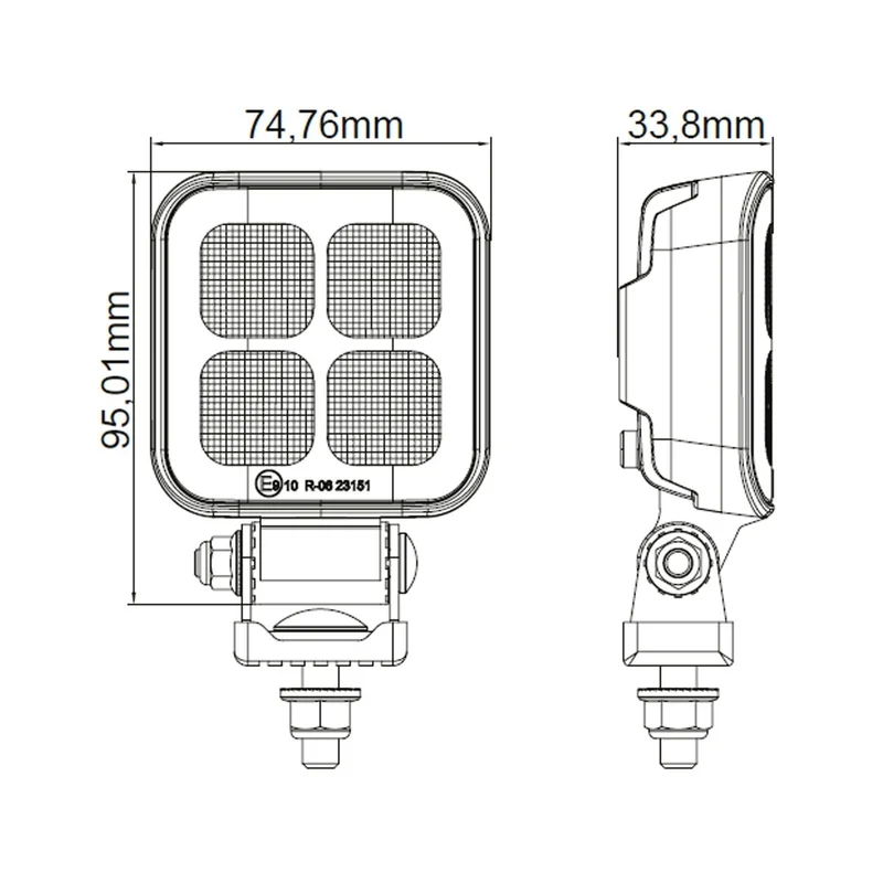 LED ECE-R23 arbeidslys 2929lm | 9-30v | 50cm + DT-kontakt - 6
