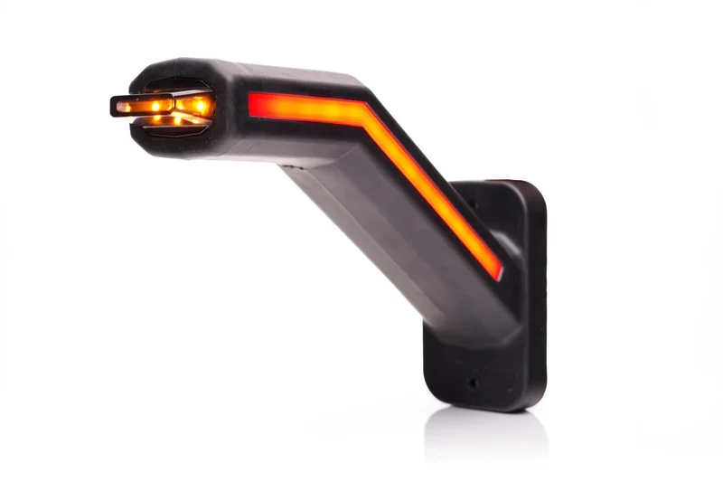 LED Width lamp left excl. flashing light, neon lens 12-24v