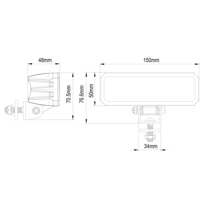 LED ECE-R23 Reversing lights | 2600 lumen | 24 watts | IP69K | Deutsch - 6