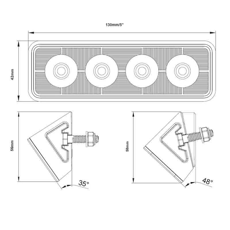 LED work light 2800 lm - 24 Watt - IP69K - 4