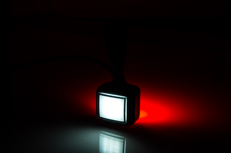 LED Sidomarkeringsljus Vänster röd/vit 12-24V 25 cm kabel - 6