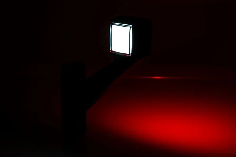 LED Sidomarkeringsljus Vänster röd/vit 12-24V 50cm kabel - 6