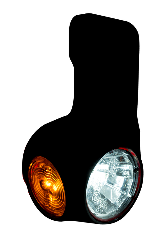 LED width lamp left red-white-amber 12-24v 60cm cable