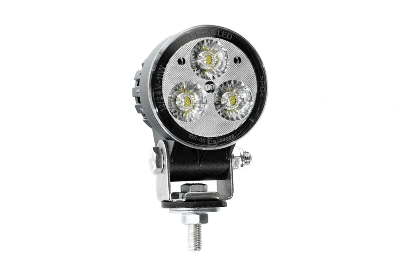 LED arbeidslys rund 1200lm, 12W, 12-24v, 1.5m. Kabel