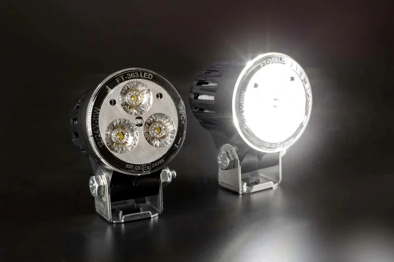 LED arbeidslys rund 1200lm, 12W, 12-24v, innebygd DT-kontakt - 2