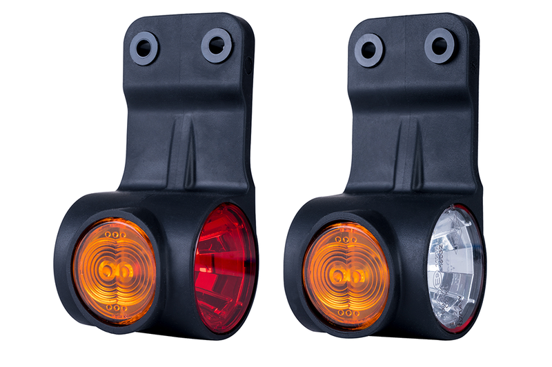 LED width lamp right red-white-amber 12-24v 60cm cable - 4