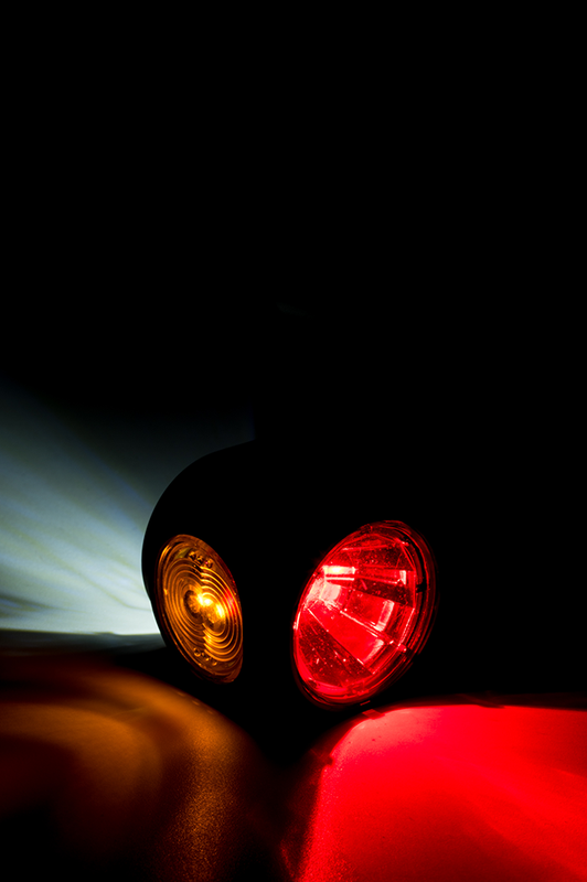 LED width lamp right red-white-amber 12-24v 60cm cable - 2