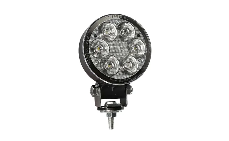 LED-työvalo pyöreä 2500lm, 22W, 12-24v, 1.5m. Kaapelit