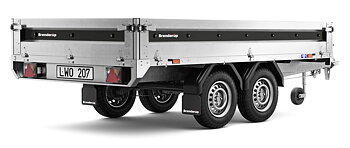Brenderup Högbyggd flakvagn Serie 4000 310L 1400 kg