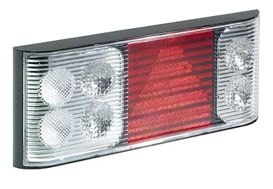 LED ADR bakljus höger horisontell 12-24v 7-PIN+ 2x SS