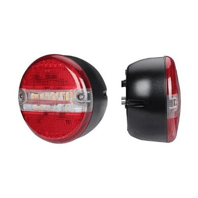 LED rear light 5-function 12-24v 15cm cable