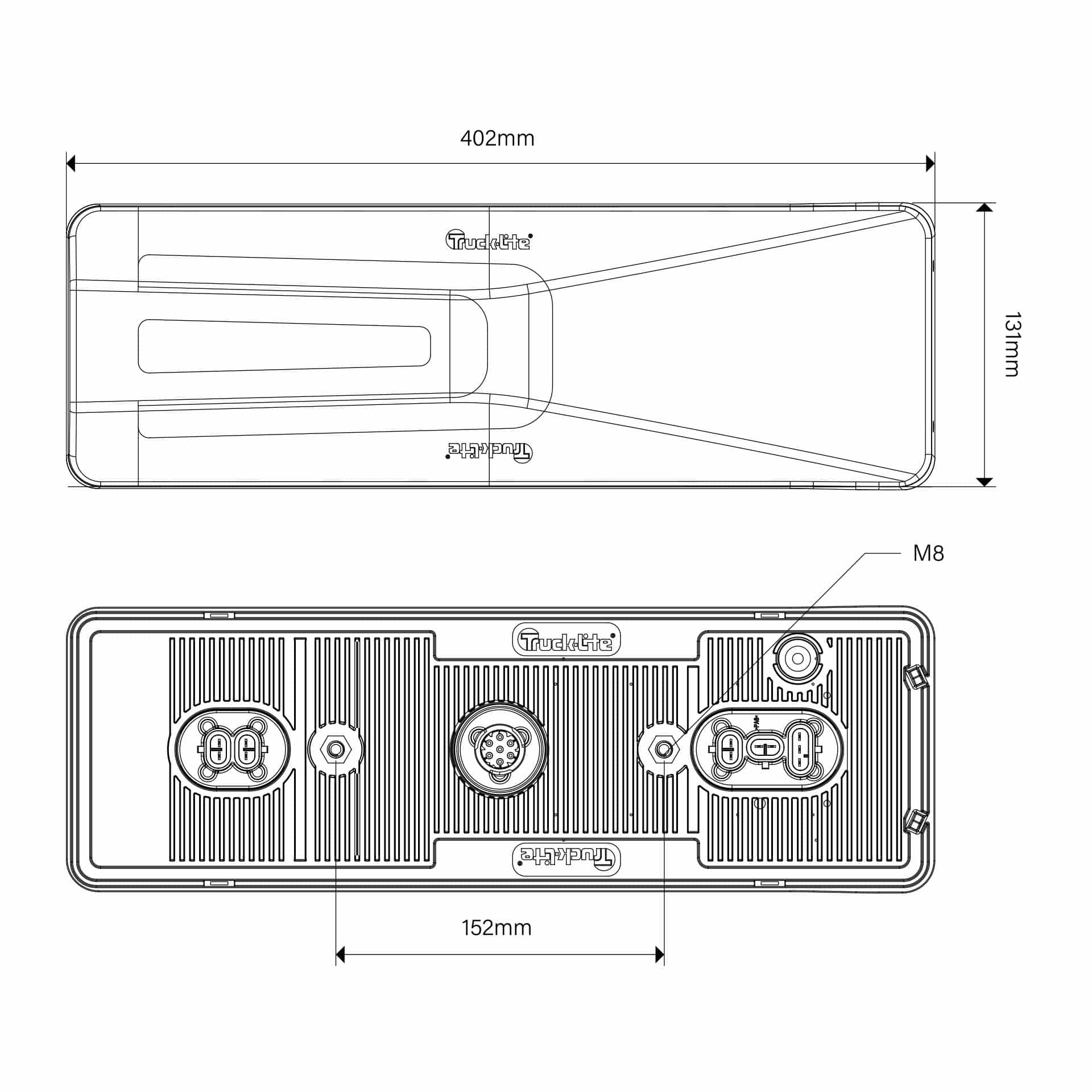 Truck-Lite M900 baglygter venstre 7-PIN (TL) 24V - 2