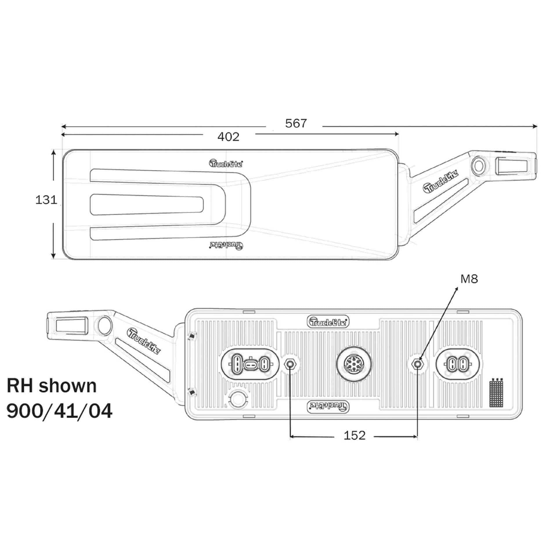 Truck-Lite M900 CHEREU RH TR TLDIN NE-STK - 2