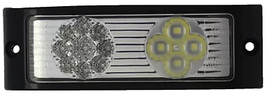 LED ADR kompakt dimbakljus horisontell+vertikal montering 12-24v