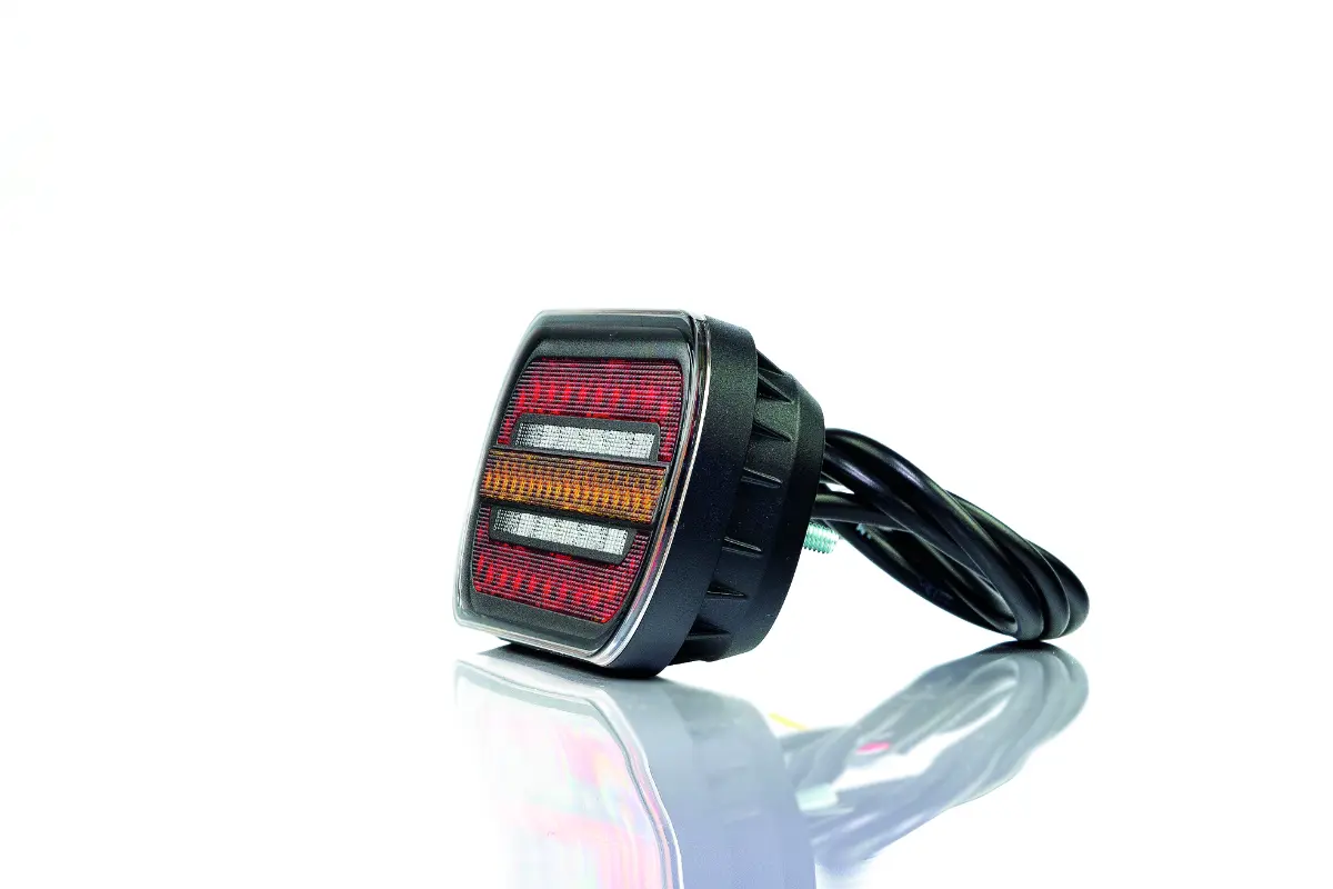 LED kompakt baklys med statisk indikator | montering H+V 12-24v - 4