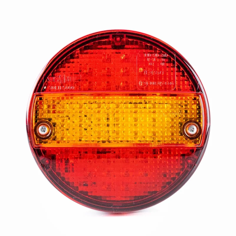 LED ADR rear lights, red-yellow lens, D-homologation, 12-24v - 3