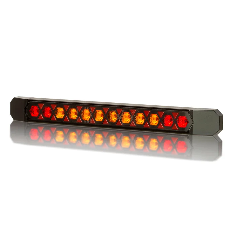LED baglygte Slimline universal dynamisk blinklys kabel 12-24V 50cm kabel - 3