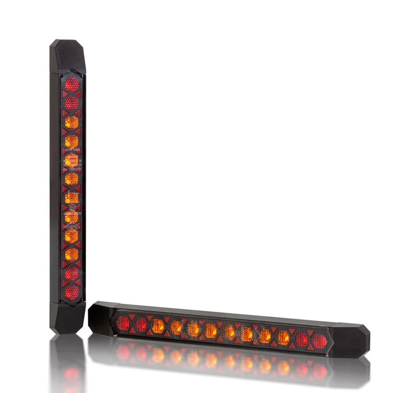 LED baglygte Slimline universal dynamisk blinklys kabel 12-24V 50cm kabel - 5