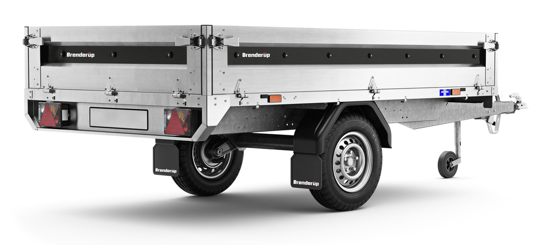 Brenderup Högbyggd flakvagn Obromsad Serie 4000 260L 750 kg - 2