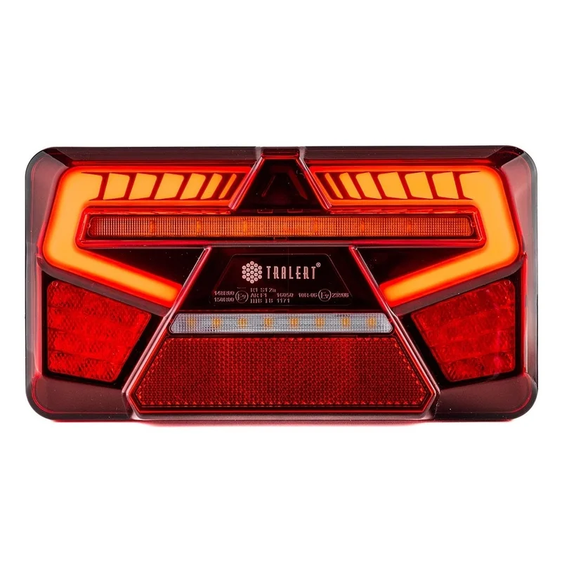 LED neon rear light, (non-triangle) left 12-24v 200cm cable - 4