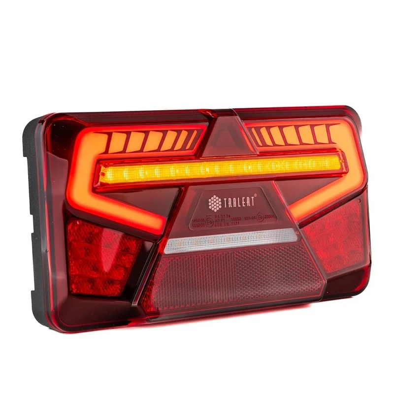 LED neon rear light, (non-triangle) right 12-24v 200cm cable - 4