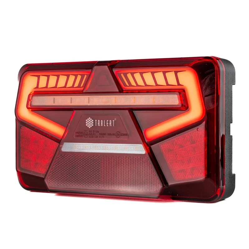 LED neon rear light, (non-triangle) right 12-24v 200cm cable - 2