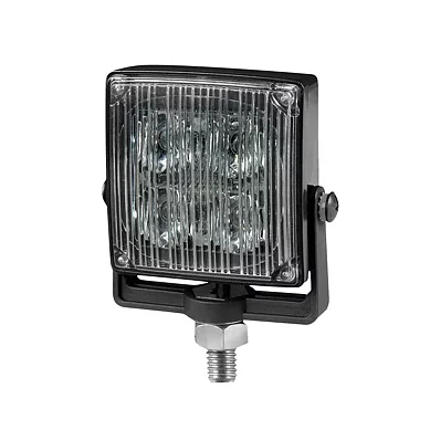 LED varsellys 4-LED | på monteringsbrakett | R65 | ravgul | 12-24v