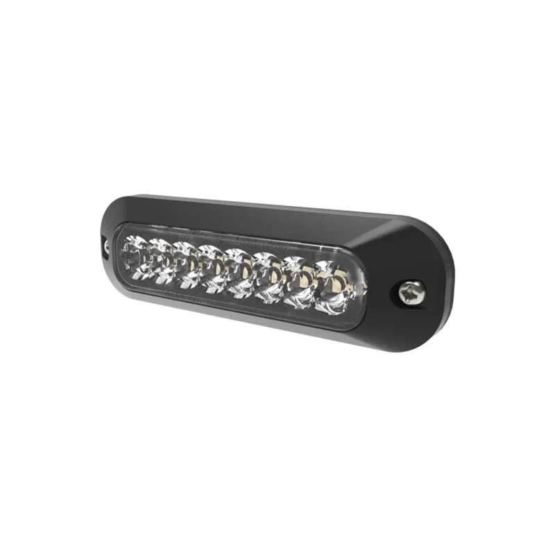 LED-varoitusvalo 8-LED | R65 | meripihka + valkoinen (jaettu) | 12-24v