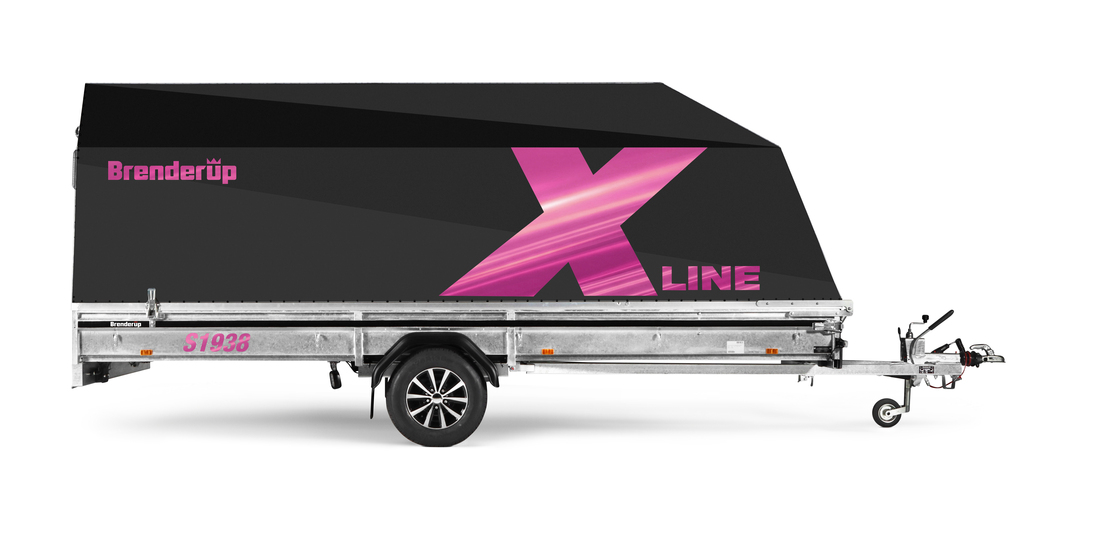 Brenderup Snöskotersläp X-line Svart Aurora Pulse Inline 380L 1240 kg - 4