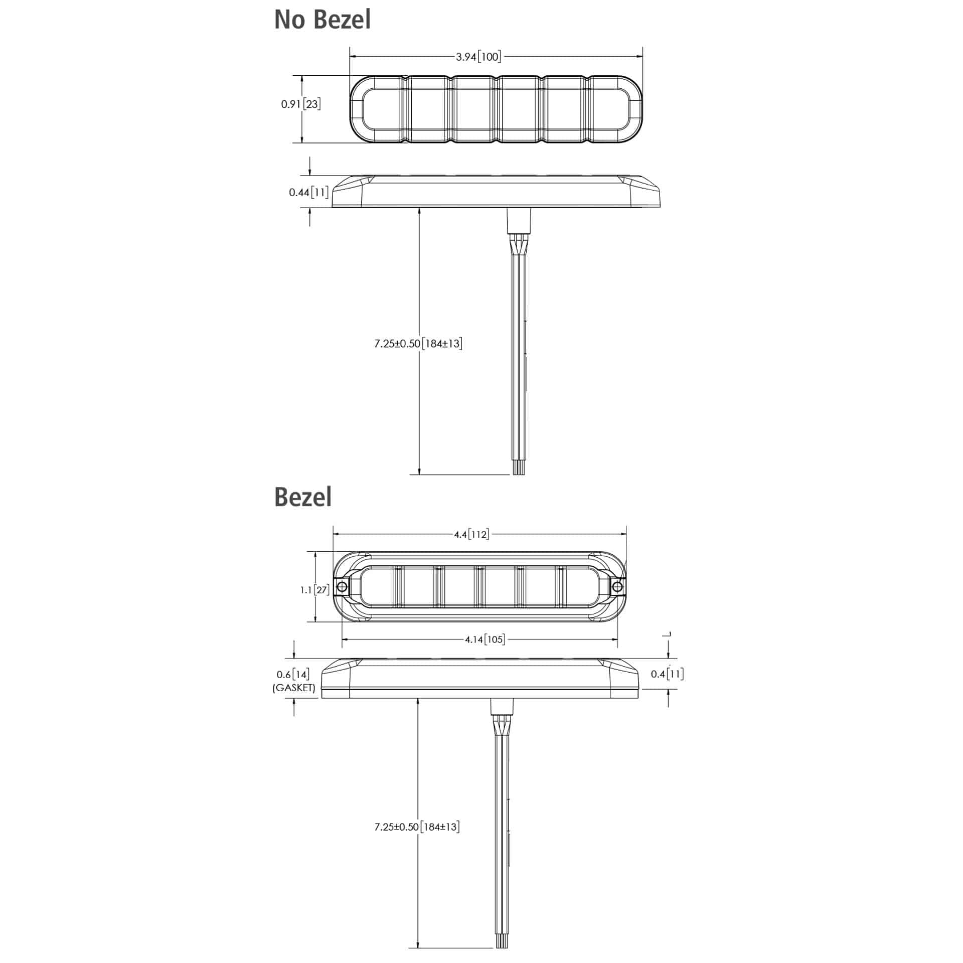 LED Ultraflex torch | R65 6 | LED | 12-24v | amber + white - 5