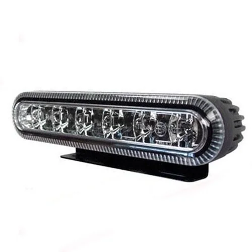 LED varningsljus 6-LED | R65 | bärnsten | 12-24v - 2