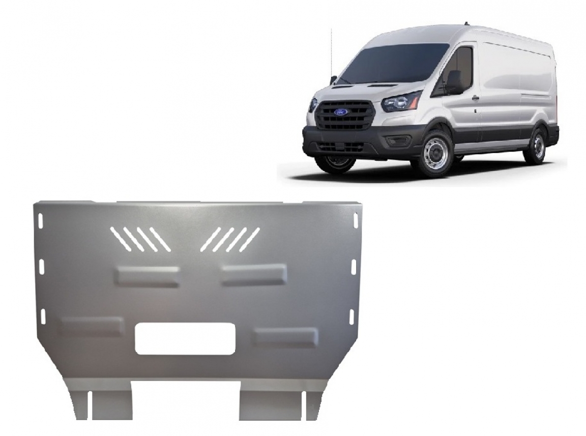 Skid plate Aluminium Engine+ | Ford Transit RWD (2013-2026) - 2