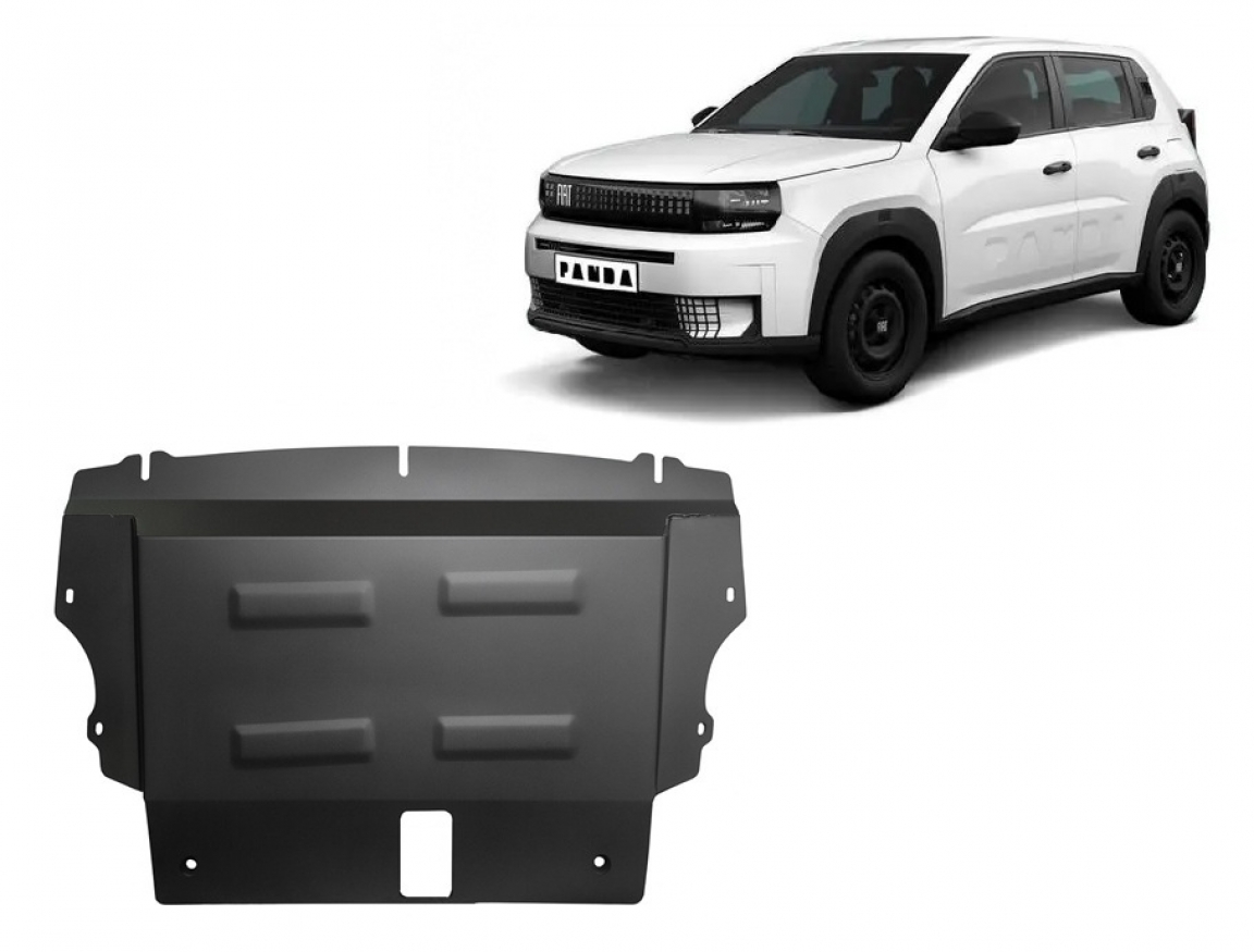 Hasplåt Stål Motor+ | Fiat Grande Panda (2025-2026) - 2