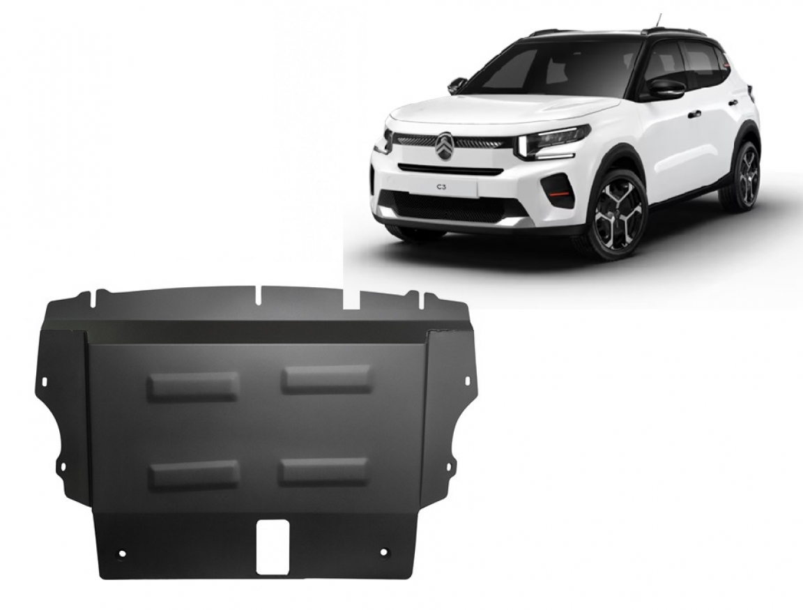 Hasplåt Stål Motor+ | Citroën C3 (2024-2026) - 3