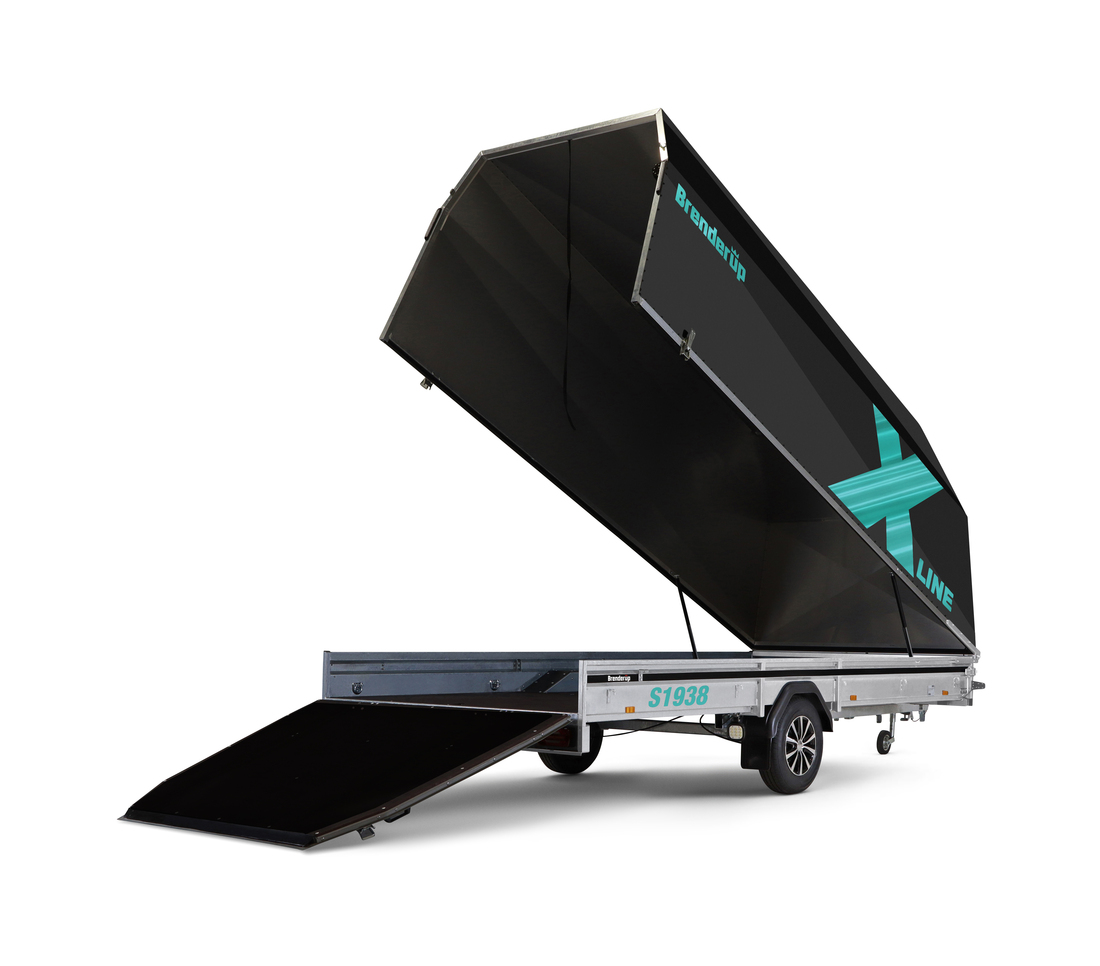 Brenderup Snöskotersläp X-line Svart Frostbite Inline 380L 1240 kg - 3