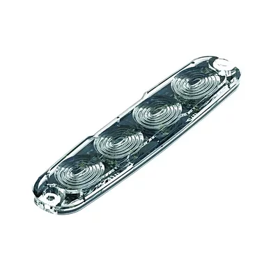 R10 Slimline LED warning light 4 LEDs white 10 - 30V